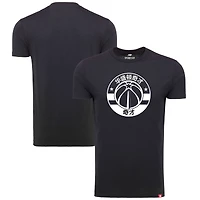 T-shirt à trois mélanges confortable pour homme en langue chinoise Washington Wizards Sportiqe noir