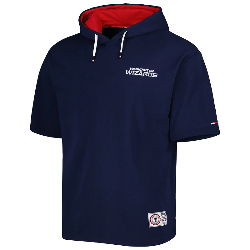 Tommy Jeans pour homme - Ensemble 2 en 1 t-shirt et sweat à capuche Washington Wizards Matthew bleu marine/blanc