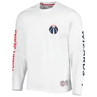 Tommy Jeans pour homme - Ensemble 2 en 1 t-shirt et sweat à capuche Washington Wizards Matthew bleu marine/blanc