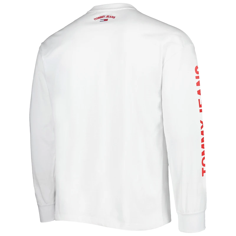 Tommy Jeans pour homme - Ensemble 2 en 1 t-shirt et sweat à capuche Washington Wizards Matthew bleu marine/blanc