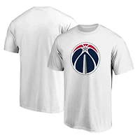 T-shirt blanc pour homme avec logo principal des Washington Wizards