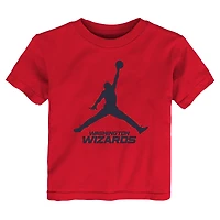 T-shirt Jumpman essentiel Jordan Brand rouge Washington Wizards pour tout-petit