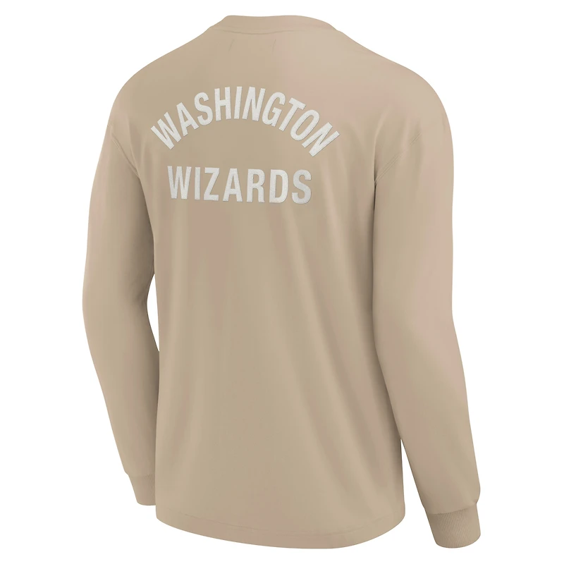 Unisex Fanatics Khaki Washington Wizards Elements Super Soft Long Sleeve T-Shirt