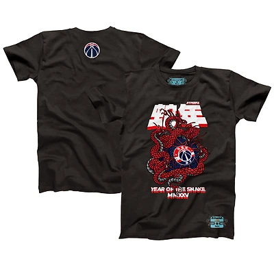 Unisex NBALab x Hyperfly Heather Black Washington Wizards Year of the Snake Lunar New Collection T-Shirt