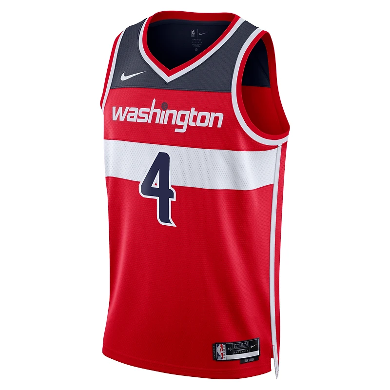 Maillot unisexe Nike AJ Dybantsa rouge Washington Wizards 2026 NBA Draft Swingman - Édition Icon