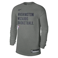 Unisex Nike Heather Gray Washington Wizards 2023/24 Legend On-Court Practice Long Sleeve T-Shirt