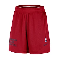 Short d'entraînement unisexe Nike rouge Washington Wizards