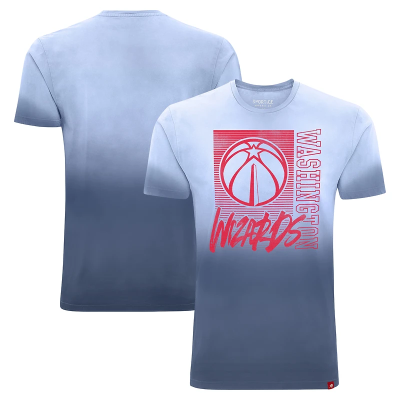 Unisex Sportiqe Navy Washington Wizards Bingham Sun-Fade T-Shirt