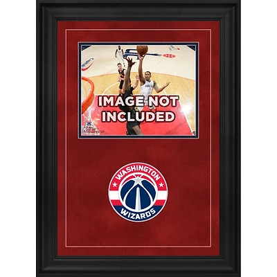 Cadre photo horizontal de luxe 8" x 10" des Washington Wizards avec logo de l'équipe