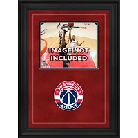 Cadre photo horizontal de luxe 8" x 10" des Washington Wizards avec logo de l'équipe