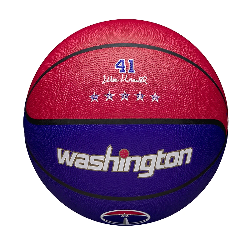 Wilson Washington Wizards Unsigned City Edition Collector's Basketball