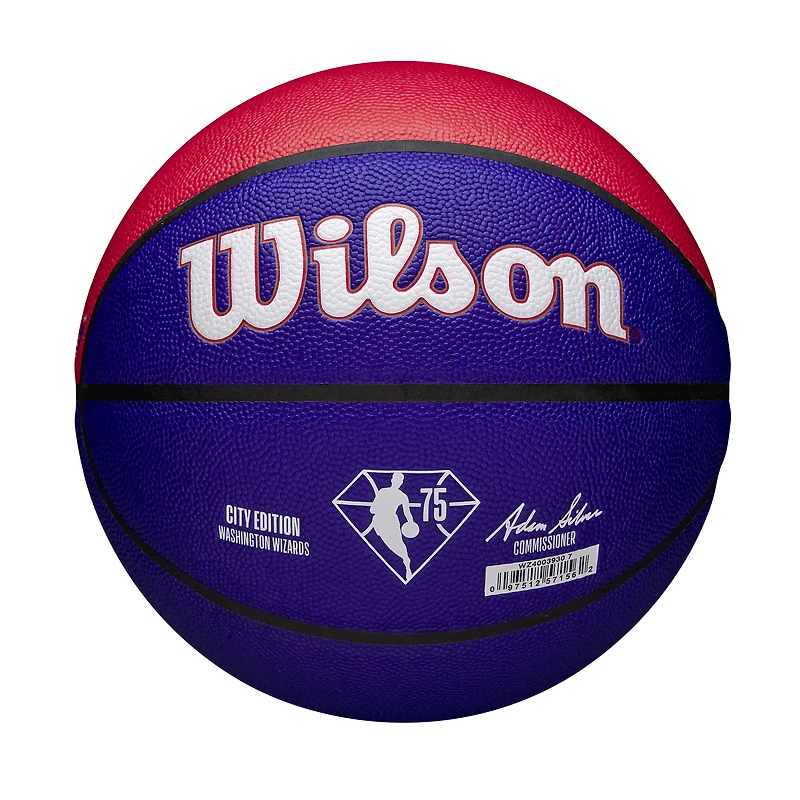 Wilson Washington Wizards Unsigned City Edition Collector's Basketball