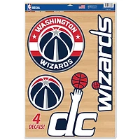 WinCraft Washington Wizards Feuille de décalcomanies multi-usages 11"x 17"
