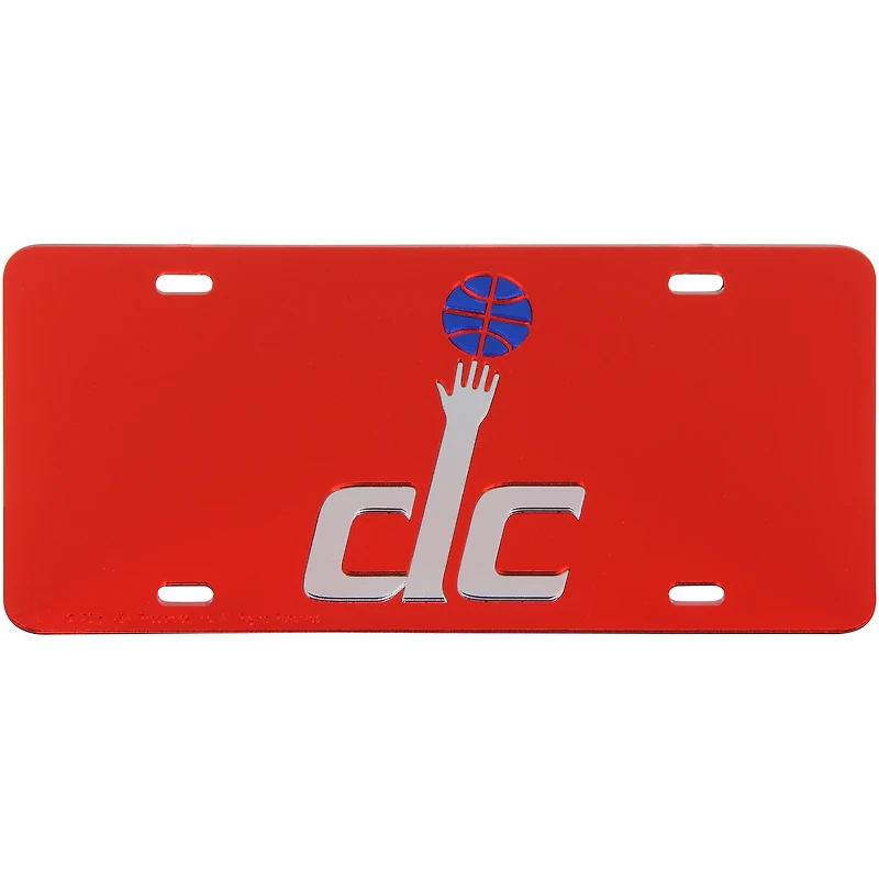 Plaque d'immatriculation WinCraft Washington Wizards Crystal Mirror