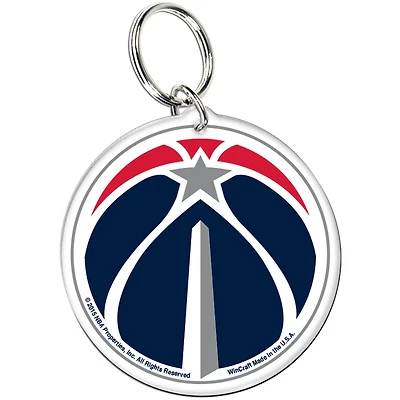 Porte-clés en acrylique premium WinCraft avec logo de l'équipe des Washington Wizards