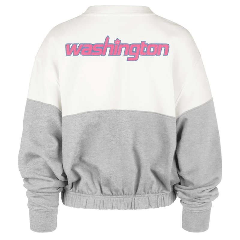 Women's '47 Cream Washington Wizards City Edition Take Two Bonita Sweatshirt