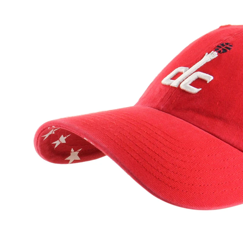 Casquette réglable de nettoyage sous-visière confettis '47 Washington Wizards pour femmes, rouge