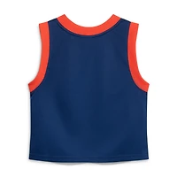 Women's Hype and Vice  Navy Washington Wizards Cropped Basketball Scoop Neck Tank Top