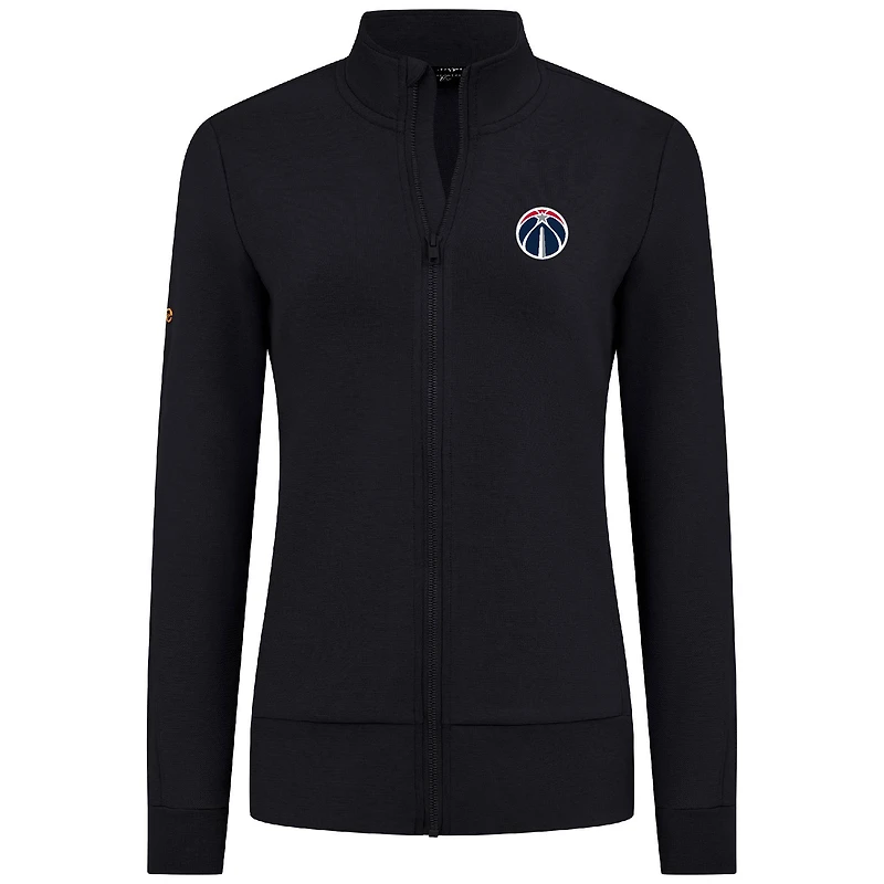 Women's Levelwear Black Washington Wizards Shine Full-Zip Jacket