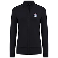 Women's Levelwear Black Washington Wizards Shine Full-Zip Jacket