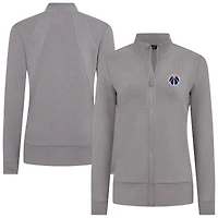 Veste zippée Shine grise pour femme Levelwear des Washington Wizards