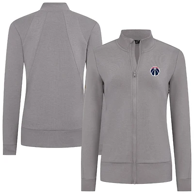 Veste zippée Shine grise pour femme Levelwear des Washington Wizards