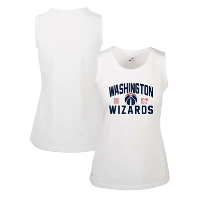 Women's Levelwear White Washington Wizards Macy Tank Top