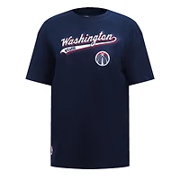 Women's Pro Standard Navy Washington Wizards Script Boyfriend T-Shirt