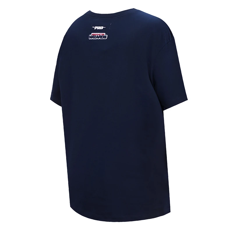 Women's Pro Standard Navy Washington Wizards Script Boyfriend T-Shirt