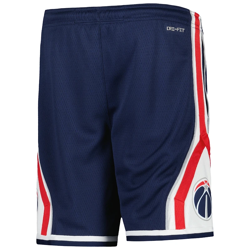 Short Swingman Jordan Brand bleu marine Washington Wizards Authentic Statement Edition pour jeunes
