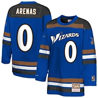 Maillot de hockey tendance Maxxed Out 2.0 bleu pour jeunes Mitchell & Ness Gilbert Arenas des Washington Wizards