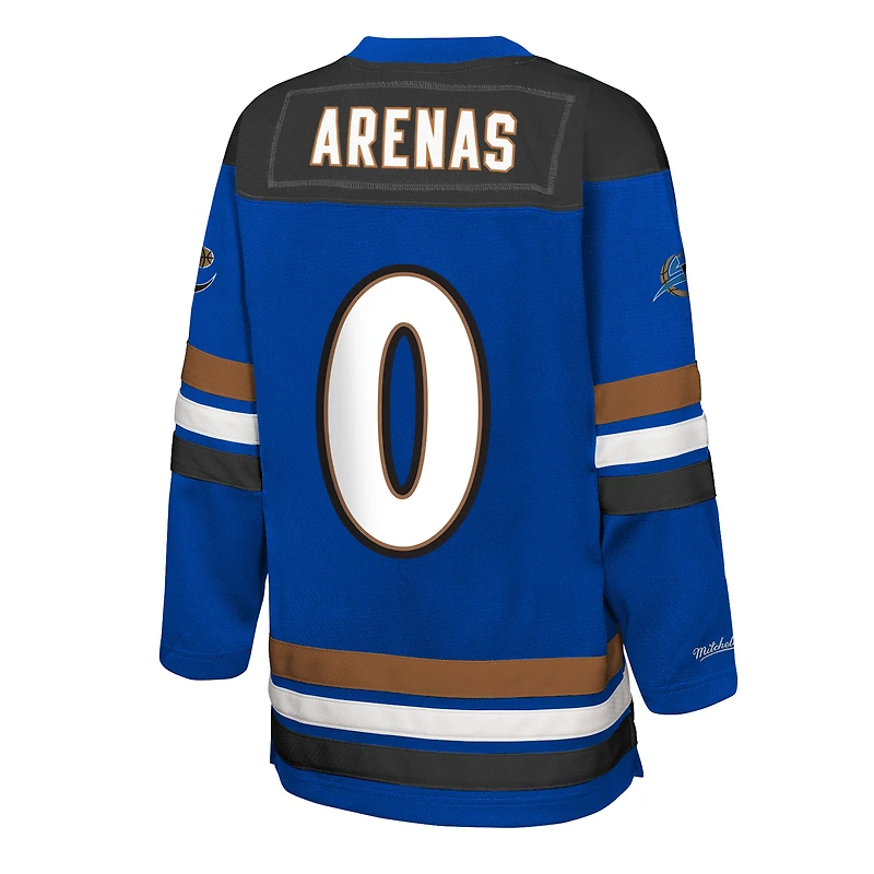 Maillot de hockey tendance Maxxed Out 2.0 bleu pour jeunes Mitchell & Ness Gilbert Arenas des Washington Wizards