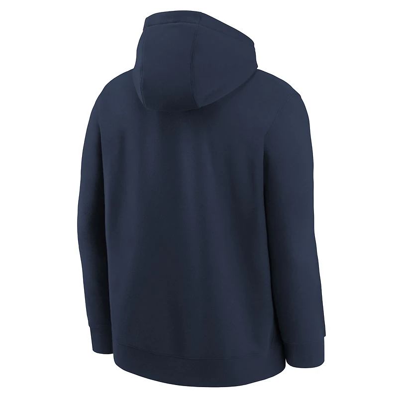 Sweat à capuche d'entraînement Nike bleu marine Washington Wizards 2025/26 Club Fleece pour jeune