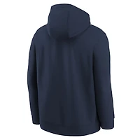 Sweat à capuche d'entraînement Nike bleu marine Washington Wizards 2025/26 Club Fleece pour jeune
