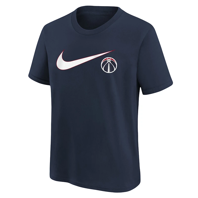 Youth Nike Navy Washington Wizards Swoosh T-Shirt