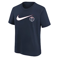 Youth Nike Navy Washington Wizards Swoosh T-Shirt