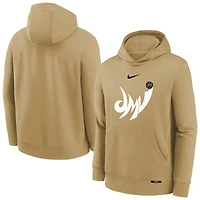 Youth Nike  Tan Washington Wizards 2025/26 City Edition Club Logo Fleece Hoodie