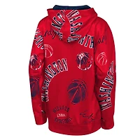 Sweat à capuche rouge pour jeunes Outerstuff Washington Wizards avec infraction au code de la route