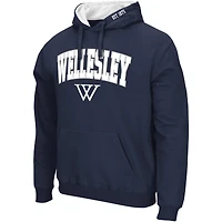 Men's Colosseum  Navy Wellesley Blue Arch & Logo Hoodie