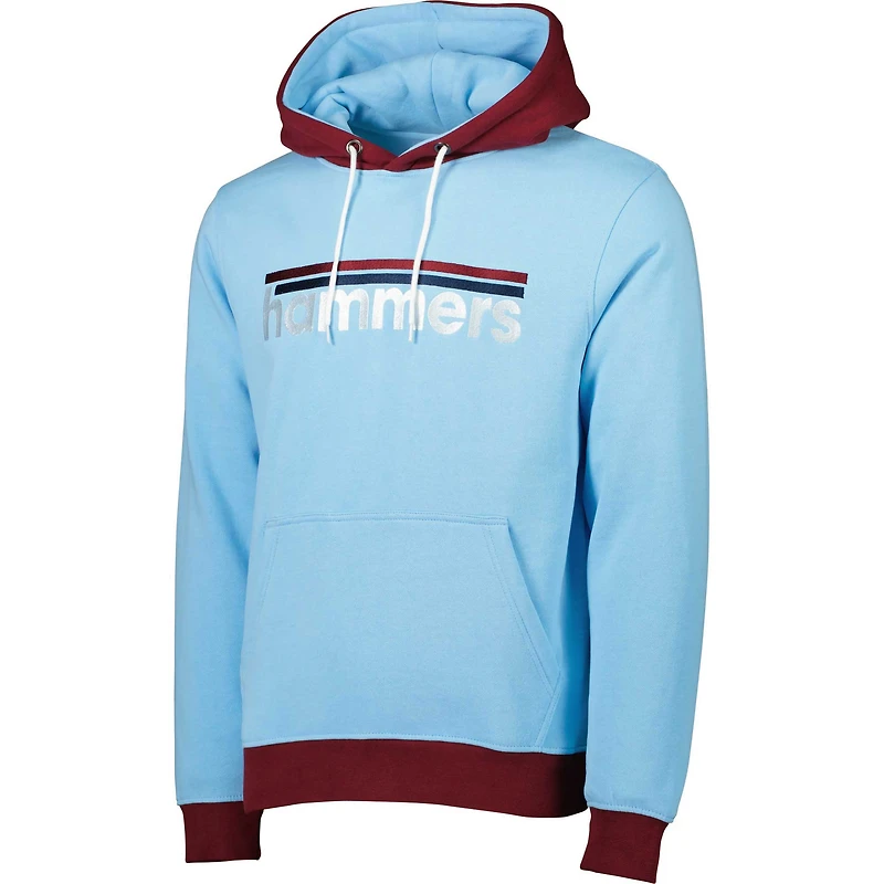 Sweat à capuche West Ham United Outdoor pour homme bleu