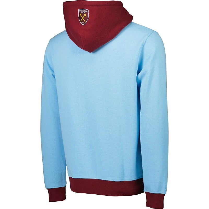 Sweat à capuche West Ham United Outdoor pour homme bleu