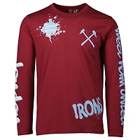 Men's Claret West Ham United Graffiti Long Sleeve T-Shirt