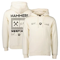 Men's Cream West Ham United Fashion Pullover Hoodie