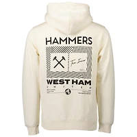 Men's Cream West Ham United Fashion Pullover Hoodie