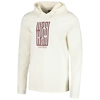 T-shirt à capuche manches longues West Ham United crème pour homme