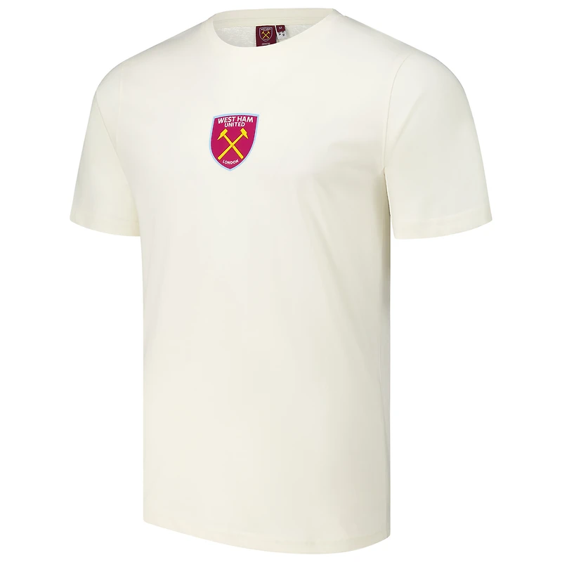 T-shirt rétro crème West Ham United pour homme