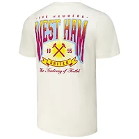 T-shirt rétro crème West Ham United pour homme