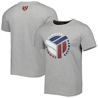 Men's Gray West Ham United Rounded T-Shirt