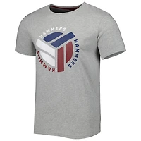 Men's Gray West Ham United Rounded T-Shirt