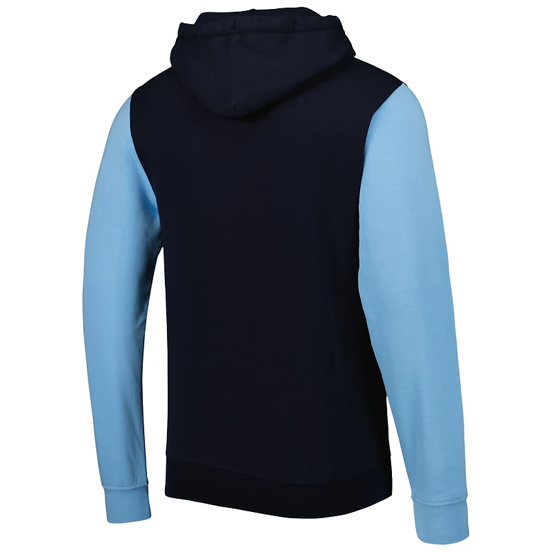 Sweat À Capuche Rayures Raglan West Ham United Bleu Marine/Bleu Homme